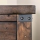 preview thumbnail 5 of 18, Epona Rustic Dark Walnut Wood 2-Piece Panel Bed and Nightstand Set by The Gray Barn