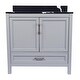 preview thumbnail 138 of 146, Nevado 37" Bathroom Vanity with Cultured Marble Vanity Top Sink in White with White Basin