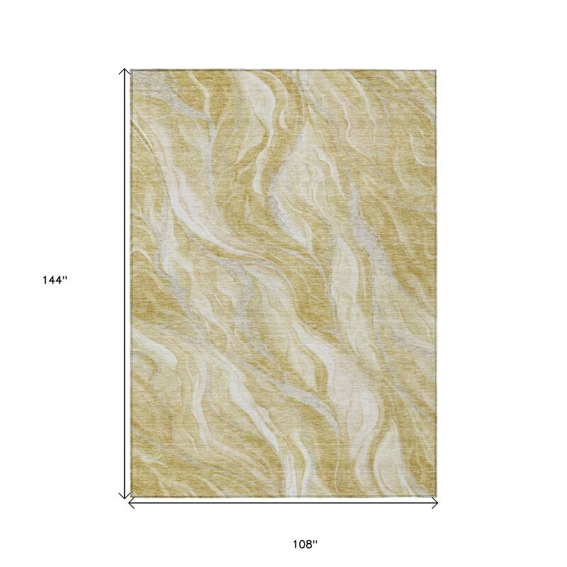 HomeRoots Abstract Transitional Rectangle Outdoor Rug