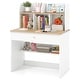 preview thumbnail 1 of 9, Costway Kids Wooden Study Desk Children Writing Table with Hutch & - See Details White - See Details