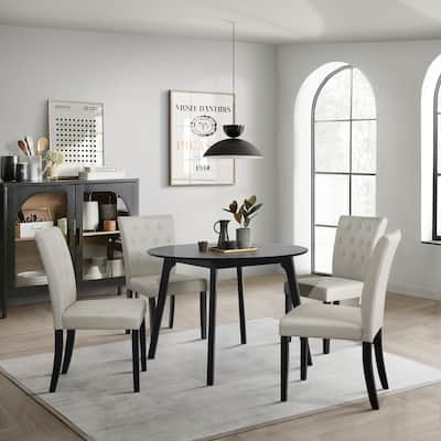 CraftPorch Glam 5-Piece Wooden Dining Chair