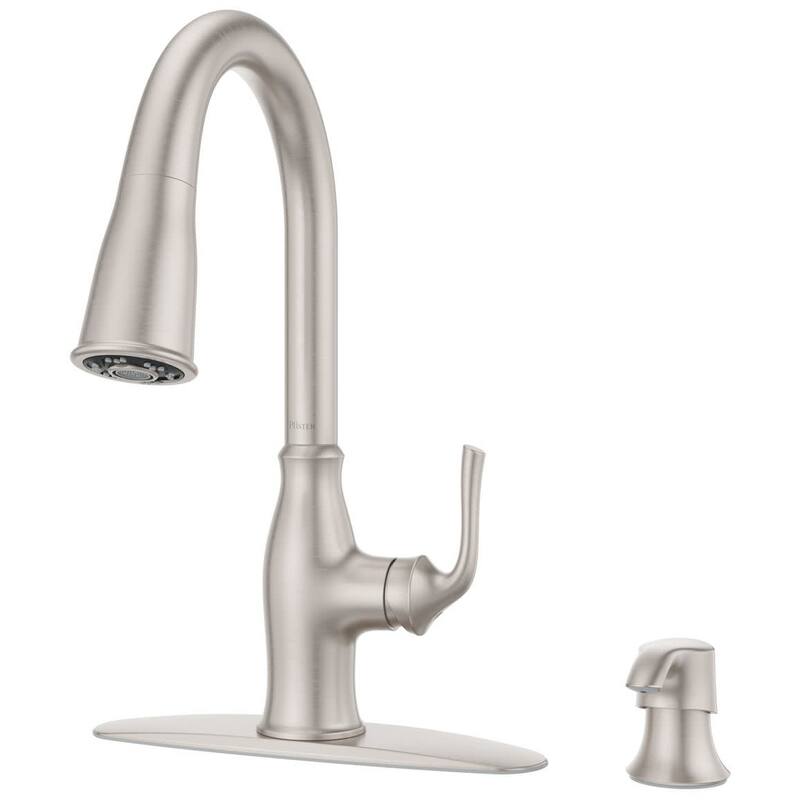 Pfister F-529-7RSSR Rosslyn 1.8 GPM Single Hole Pull Down Kitchen