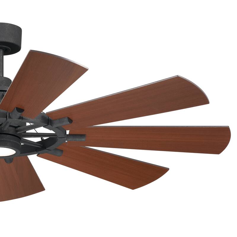 Kichler Lighting Gentry 60 inch Integrated LED Indoor Distressed Black Ceiling Fan