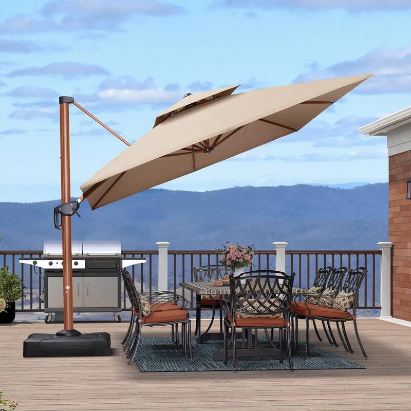 PURPLE LEAF Sunbrella Patio Cantilever Umbrella