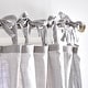 preview thumbnail 13 of 11, 100% Cotton Sheer Tie Tab Curtain Panel Pair