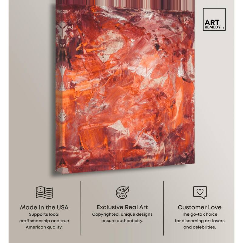 Shades of Red II Canvas by Art Remedy, Gallery Wrapped