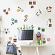 preview thumbnail 3 of 4, Brown & Grey & Red Minecraft Wall Decals by RoomMates