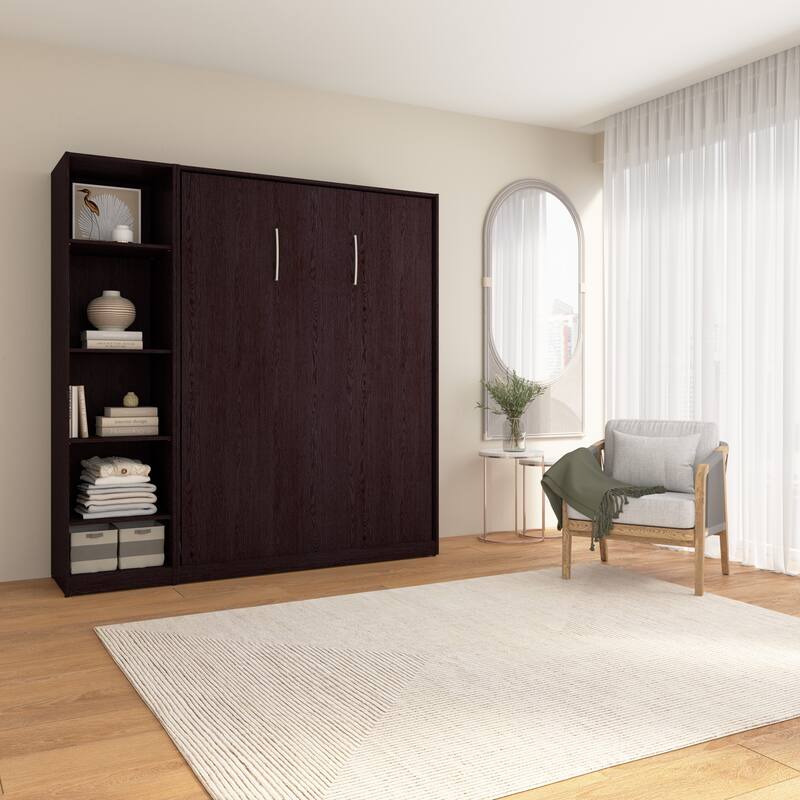 Claremont Full Murphy Bed with Closet Organizer (79W) by Bestar On Sale Bed Bath & Beyond