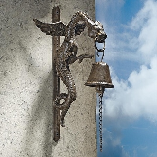 Design Toscano Florentine Dragon Gothic Iron Doorbell