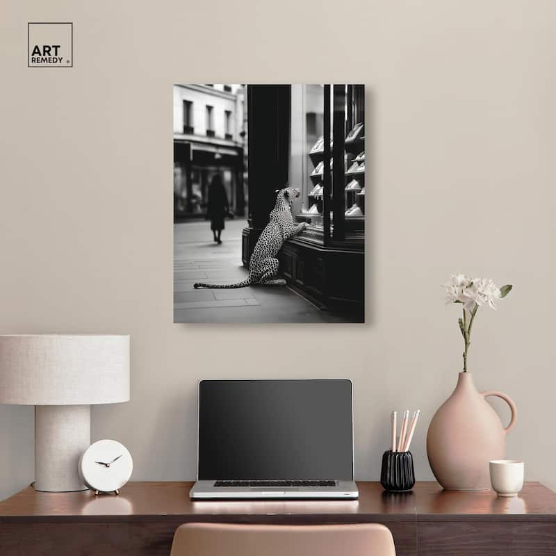 Jewels and Jaws Canvas by Art Remedy, Gallery Wrapped