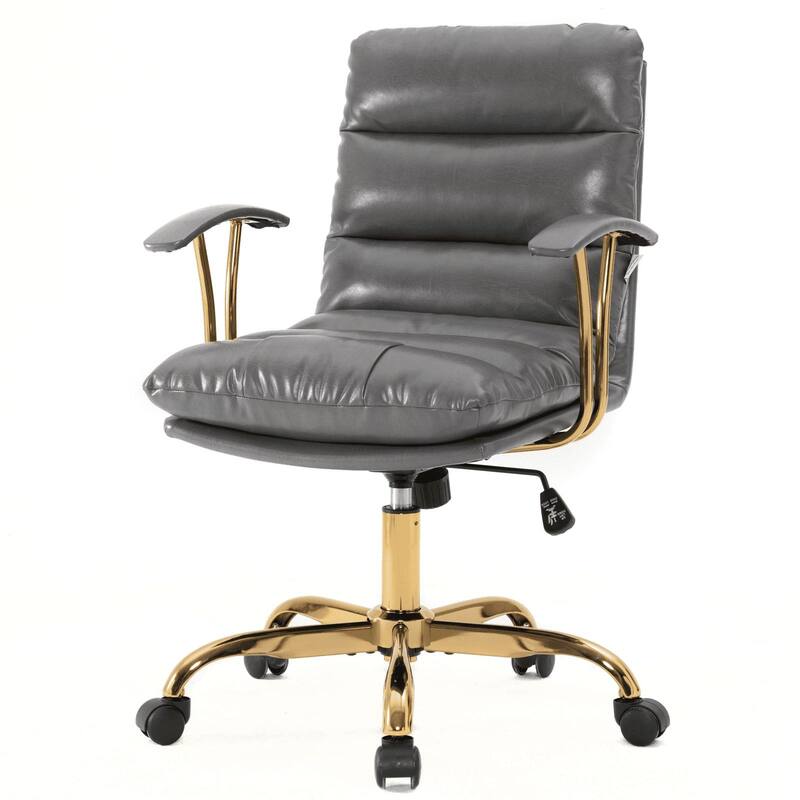 Regina Modern Executive Adjustable Office Chair Padded Leather with Tilt & 360° Swivel for Home Office Conference Work