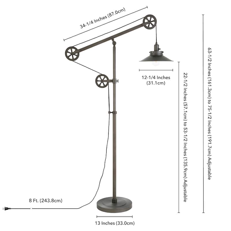 Carbon Loft Tirith Wide Brim Floor Lamp