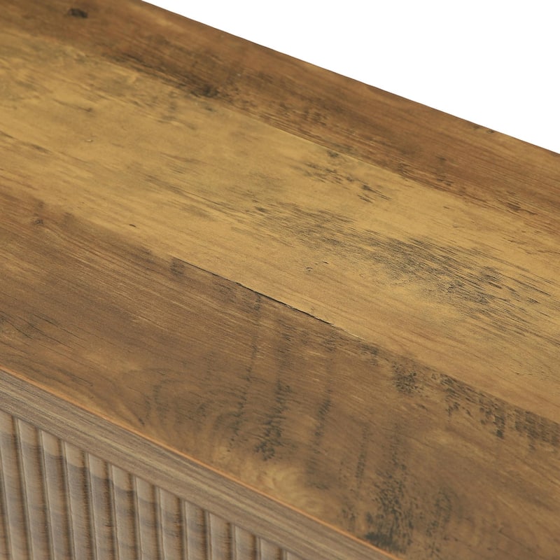Rustic Entryway Console Table with 2-tier Storage Shelf, Sofa Table