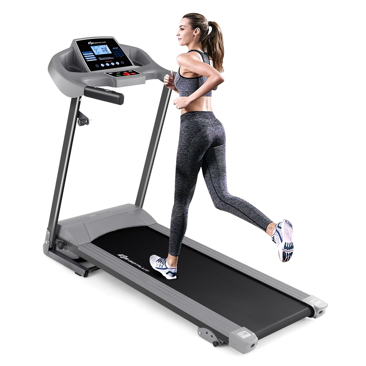 Goplus 2.25 hp folding treadmill 2025 electric motorized power running fitness machine