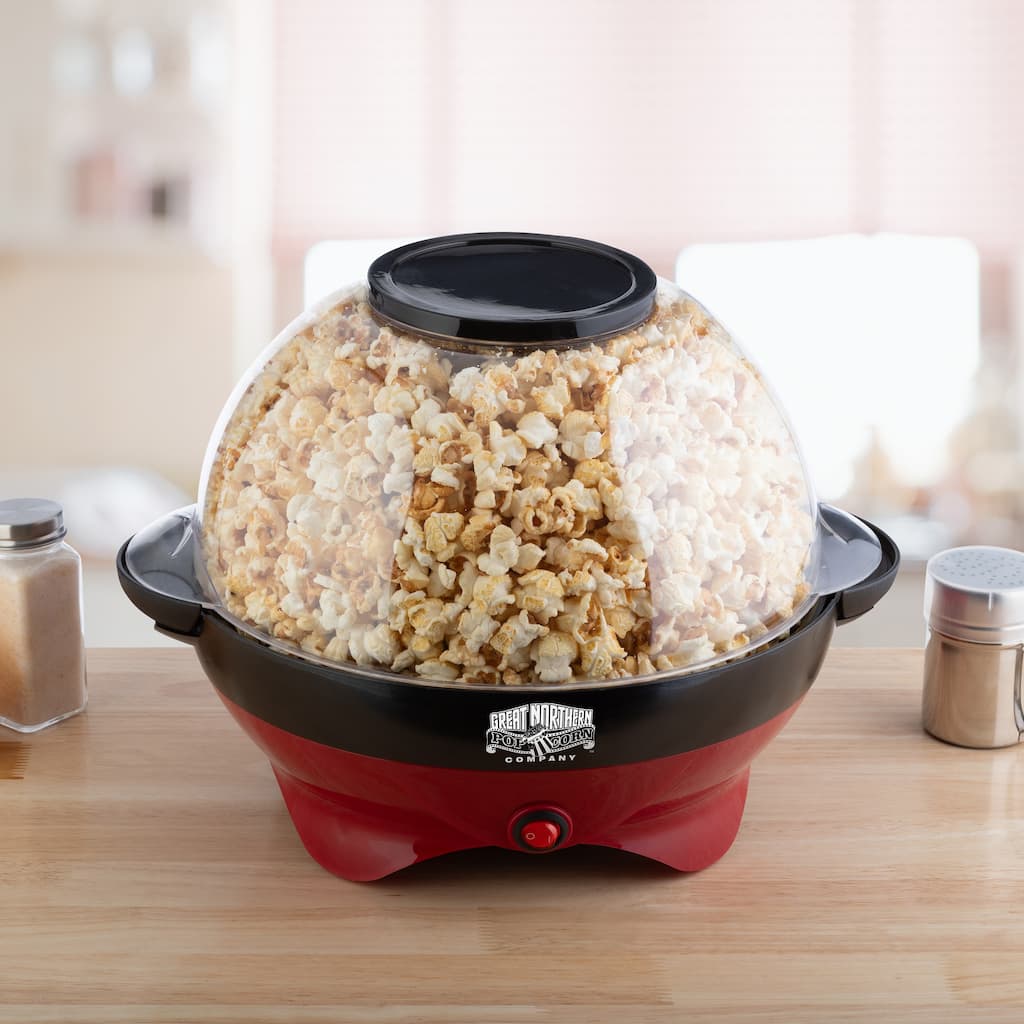 Electric Popcorn Machine 800W with Auto Stirrer