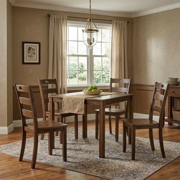 Furniture of America Cordelia Traditional Wood 5-Piece Dining