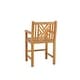 preview thumbnail 7 of 5, Teak Wood Chippendale Counter Stool with Arms