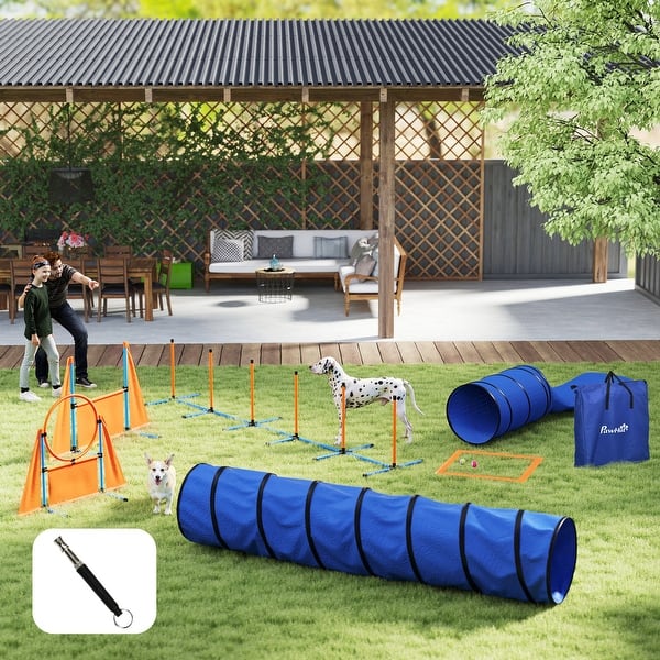 Agility Rings Pawhut Dog Agility Equipments, Pieces Obstacle