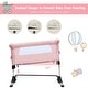 preview thumbnail 7 of 42, Babyjoy Portable Baby Bed Side Sleeper Infant Travel Crib W/Carrying - See Details