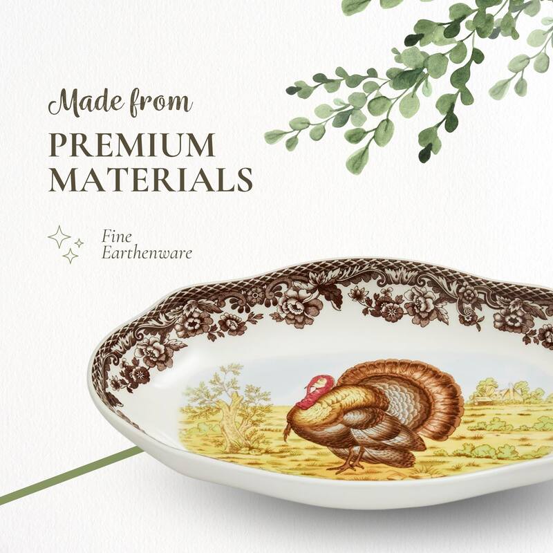 Spode Woodland Pickle Side Dish - 8.5 Inch