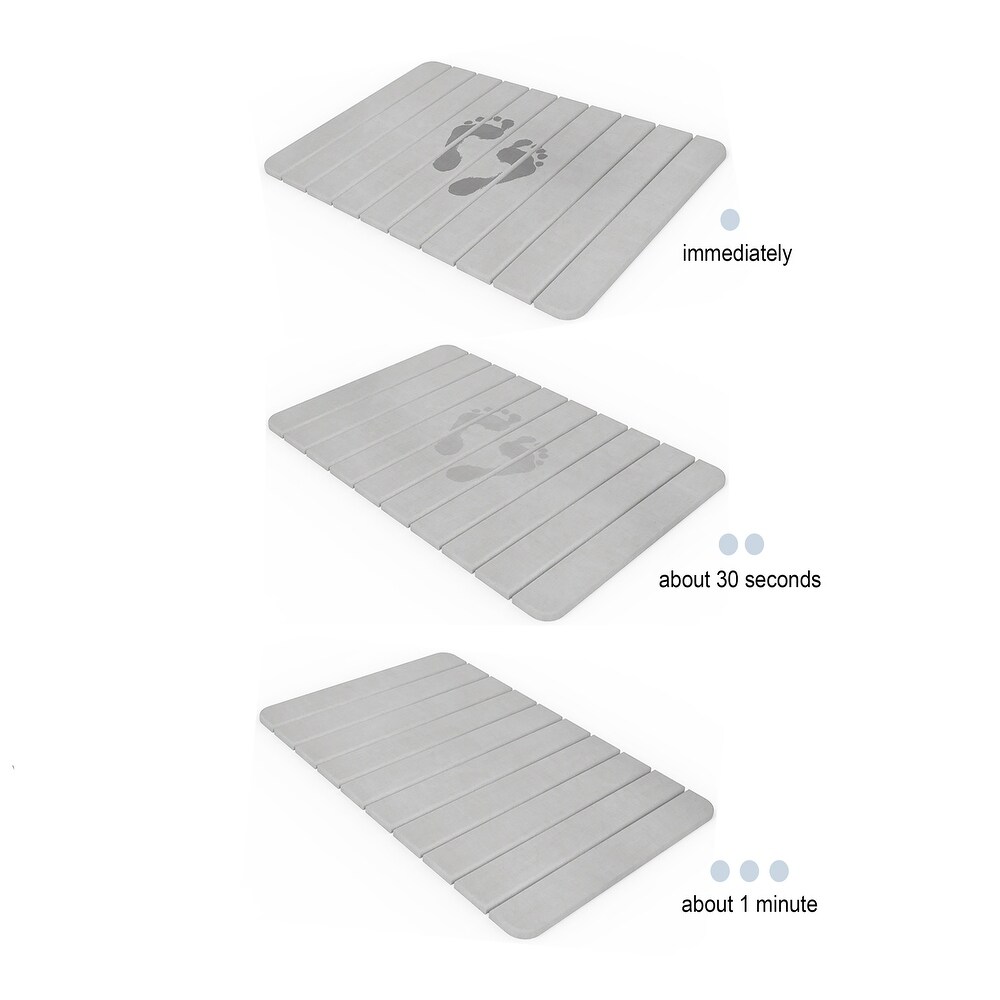 24 x 15 Diatomite Non-Slip Quick Dry Absorbent Floor Mat