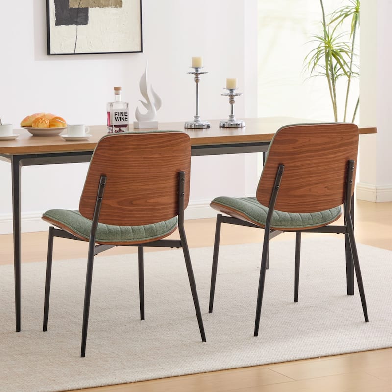 Mid Century Modern Retro Dining Chairs, Set of 2