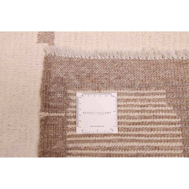 ECARPETGALLERY Hand-knotted Pak Finest Marrakesh Cream Wool Rug - 8'11 x 12'0