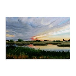 Stupell Sunrise Over Pond Canvas Wall Art Design By Julie Peterson ...