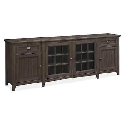 Magnussen Home Westley Falls Graphite 90" Console - 90"W x 18"D x 32"H