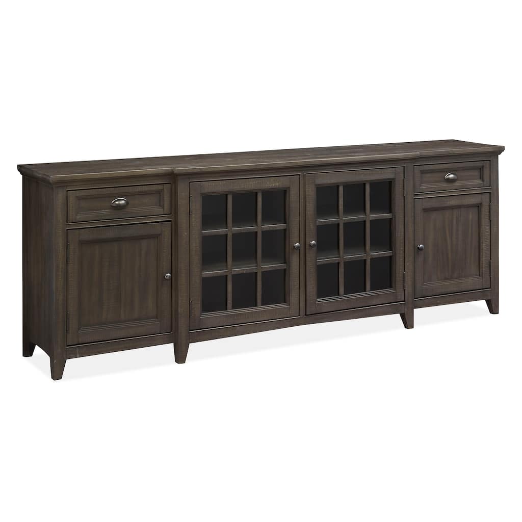 Magnussen Home Westley Falls Graphite 90" Console - 90"W x 18"D x 32"H