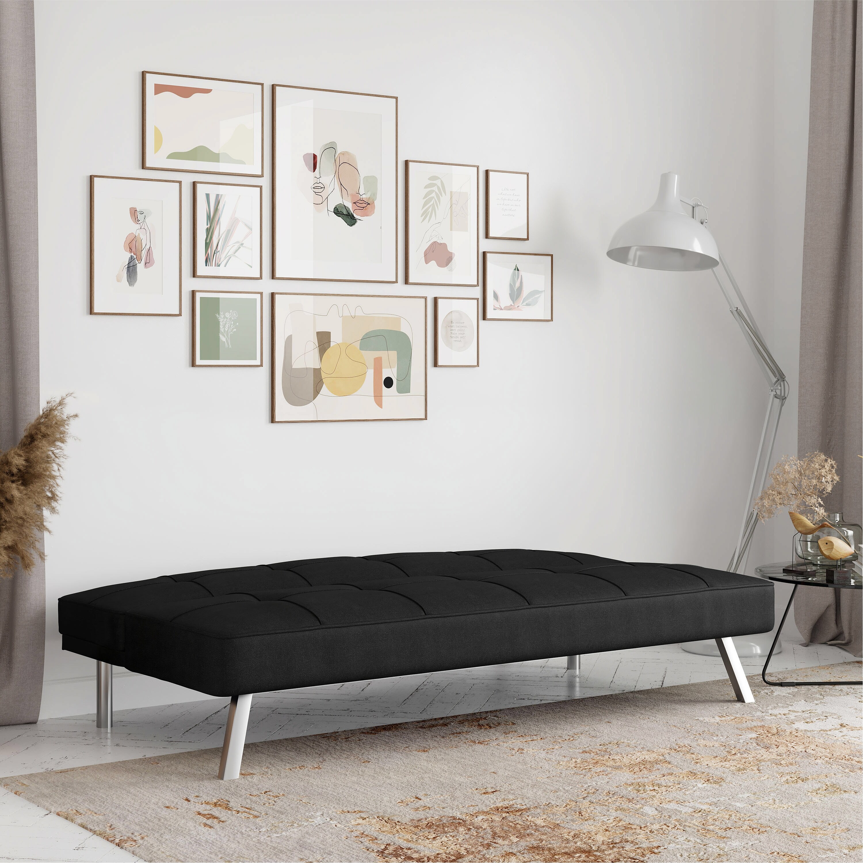 Serta charlie sale convertible sofa charcoal
