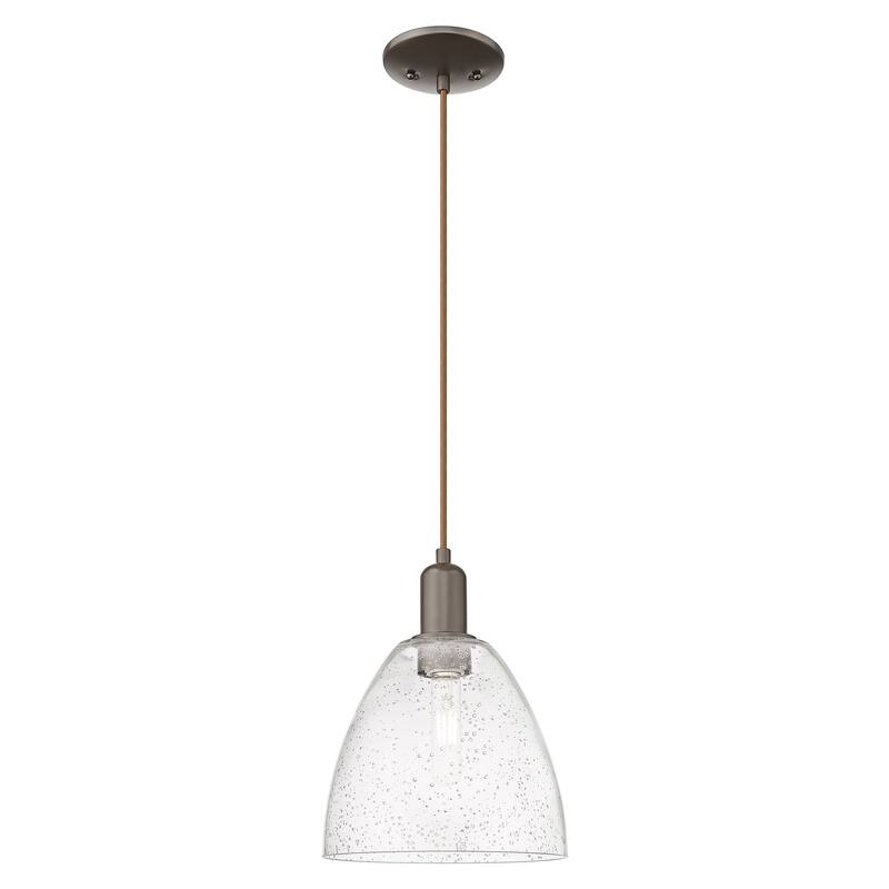 Innovations Lighting Endless Possibilities Arcadia - Bristol - 1 Light 9" Cord Hung Mini Pendant - Oil Rubbed Bronze/Seedy