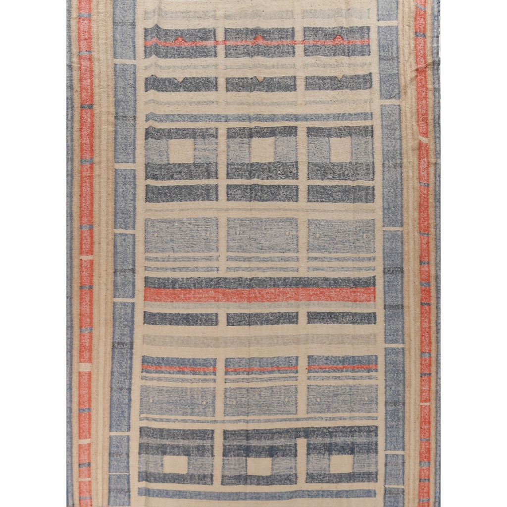 Flatweave Vegetable Dye Kilim Turkish Large Rug Oriental Jute Carpet - 10'8" x 13'1"