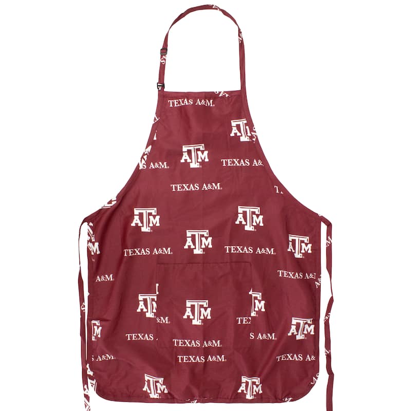 Texas A&M Aggies Tailgating or Grilling Apron With 9" Pocket, Fully Adjustable