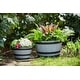 preview thumbnail 25 of 26, Southern Patio Whiskey Barrel Planter