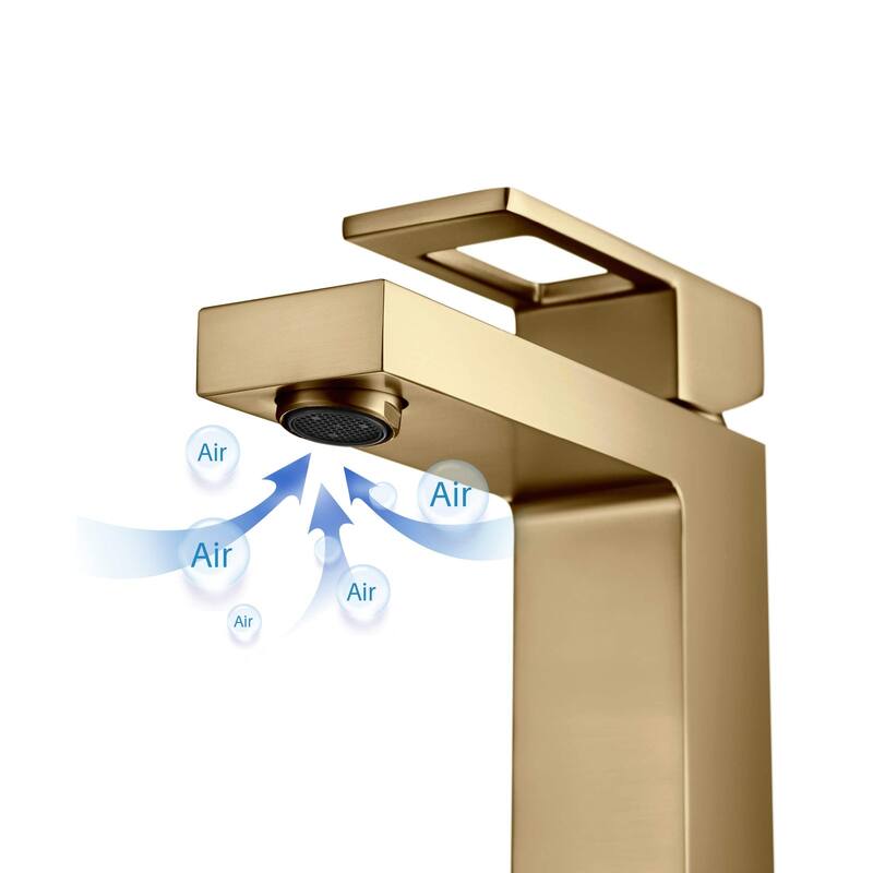 Mirage Single Handle Bathroom Vanity Sink Faucet with Pop Up Drain