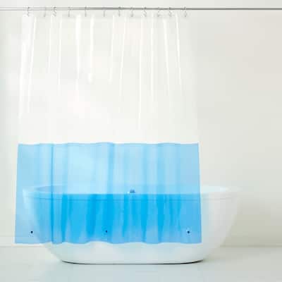 TOWN & COUNTRY PLAY Ciara Mod Colorblock PEVA Shower Curtain Liner