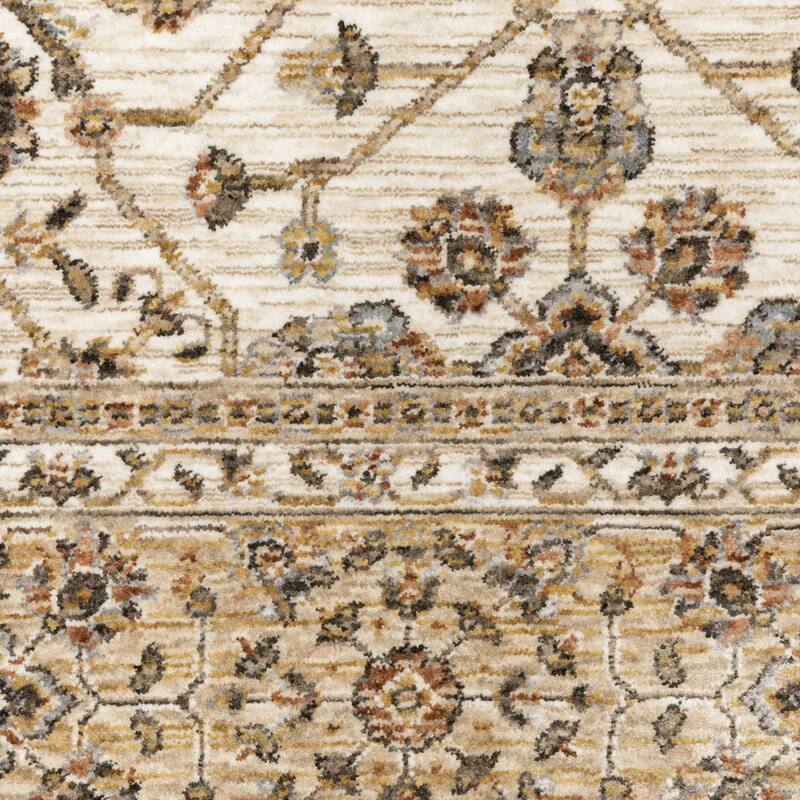 Style Haven Marley Bordered Traditional Fringed Area Rug