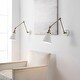 preview thumbnail 19 of 64, Rover 7" Adjustable Arm Metal LED Wall Sconce by JONATHAN Y White/Brass Gold - 2