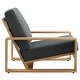 preview thumbnail 13 of 14, Lirienne Outdoor Patio Aluminum Faux Wood Armchairs Set of 2
