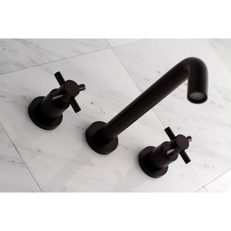 Kingston Brass Concord 3-Hole Wall Mount Roman Tub Faucet
