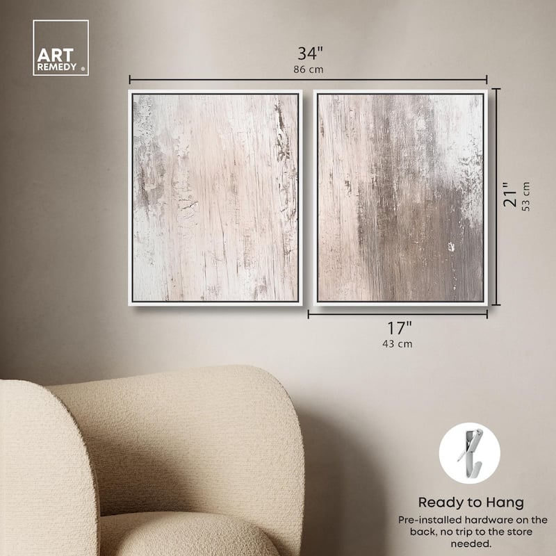 Striated Texture IV Canvas Set of 2 by Art Remedy