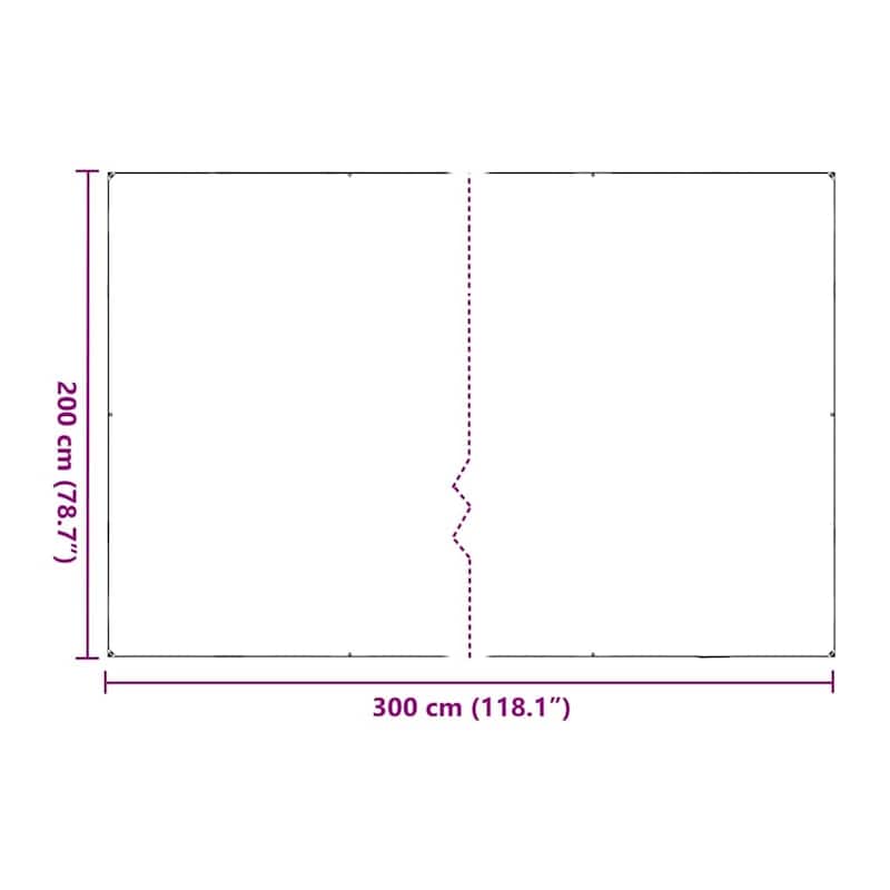 vidaXL Plant Cover Clear and Black - Transparent - 79.2 x 117.6
