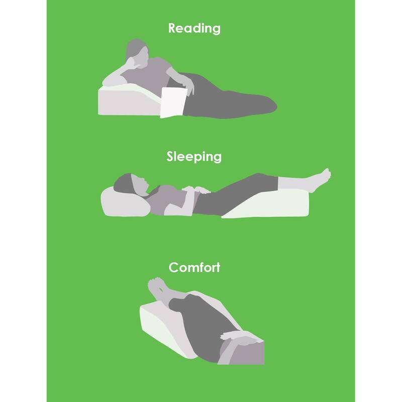 Home Sweet Home Leg Rest Wedge Pillow with Memory Foam Top