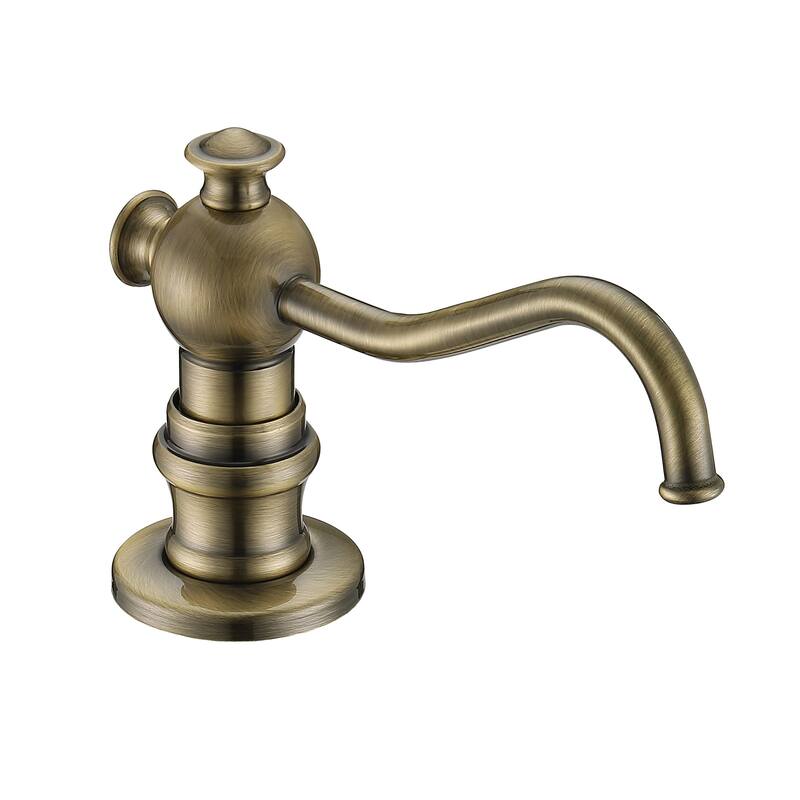 Whitehaus 5" Deck Mount Solid Brass Kitchen Soap And Lotion Dispenser
