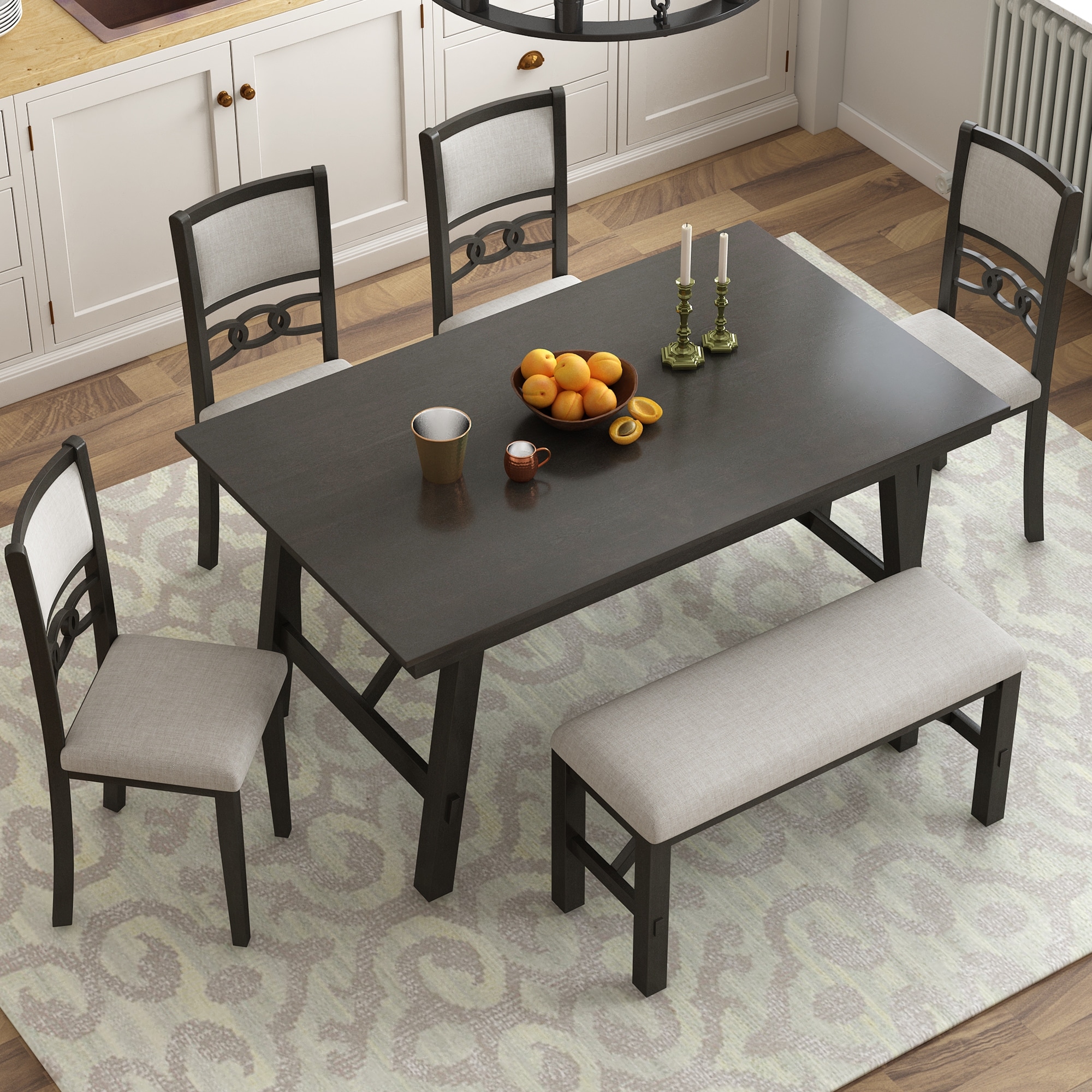 6 seat farmhouse table store
