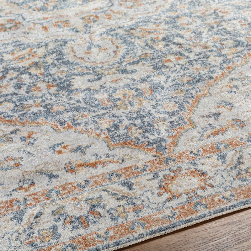Livabliss Lillian Persian Medallion Machine Washable Area Rug