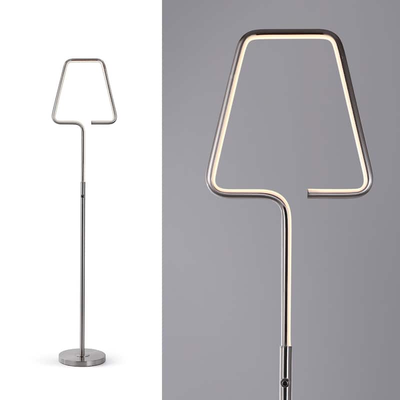 THE LAMP 62.75"H Dimmable LED Tube Floor Lamp