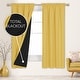 preview thumbnail 53 of 117, Deconovo 100% Full Blackout Double-Layer Rod Pocket Curtains (2 Panels)