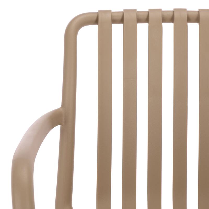 SAFAVIEH Outdoor Living Holly Stacking Dining Armchair (Set of 2) - 22"W x 22"D x 32"H